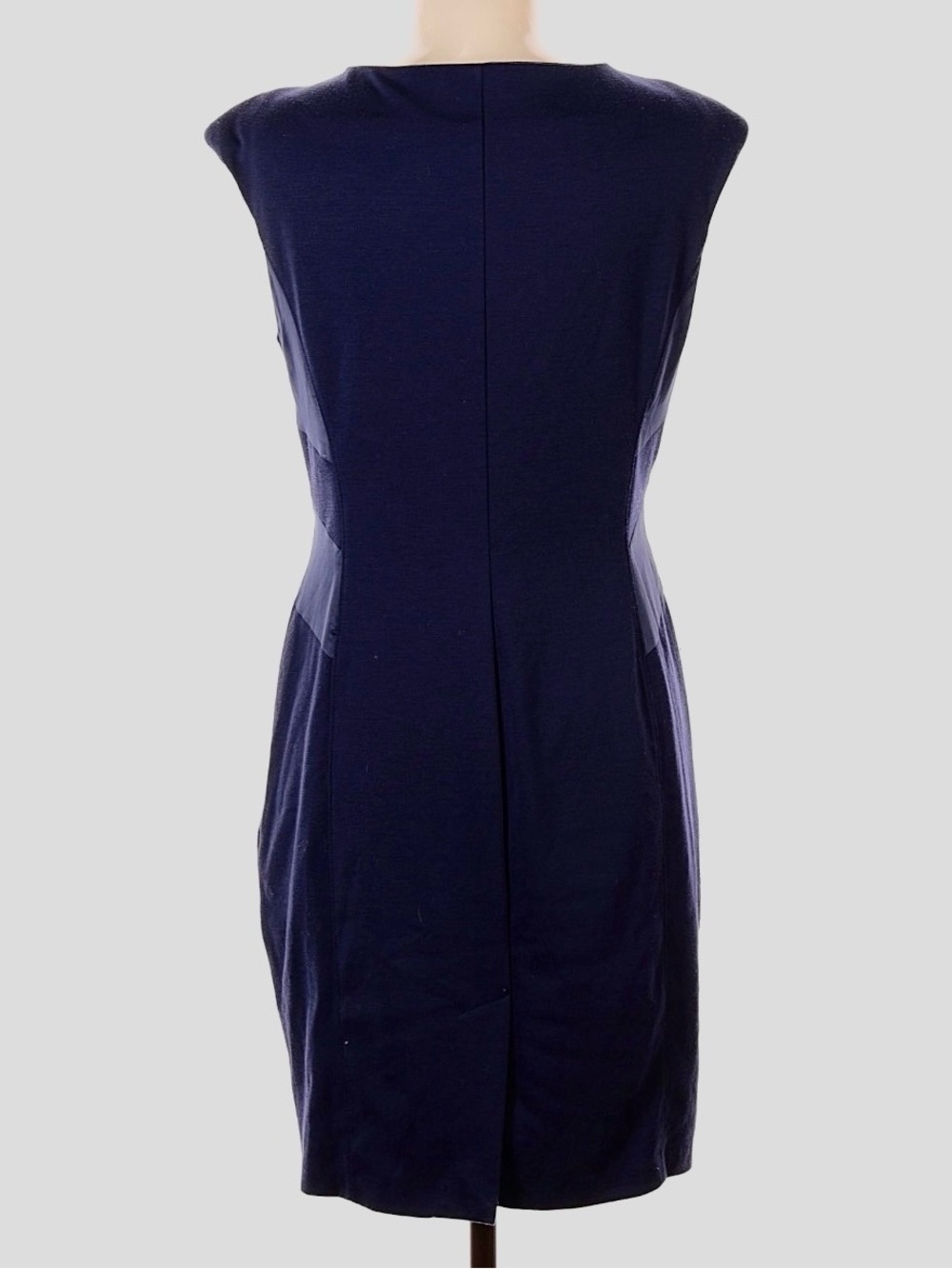 JLO Navy Sheath Dress - Classic Sleeveless Dress - Picture 2 of 4